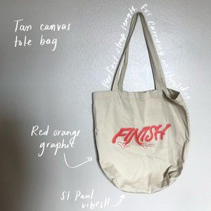 Finish Canvas Tote